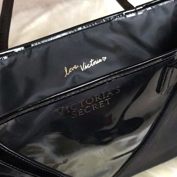 VICTORIA’S SECRET Tote bag w/ clutch - like new - Picture 4 of 8